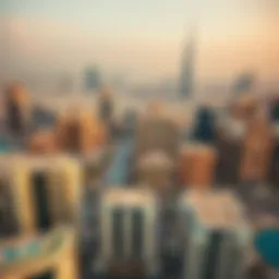 Aerial view of Dubai skyline showcasing luxury real estate developments