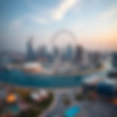 Ain Dubai's Influence on Dubai's Skyline Aerial view of Ain Dubai showcasing its impact on the Dubai skyline