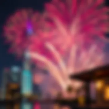 Artistic Representation of Fireworks Artistic representation of fireworks bursting in vibrant colors