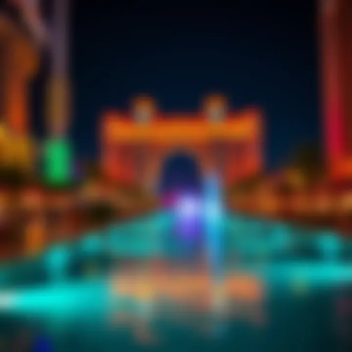 Nightlife Vibrance at Atlantis The Pointe Vibrant nightlife scene at Atlantis The Pointe with dazzling lights