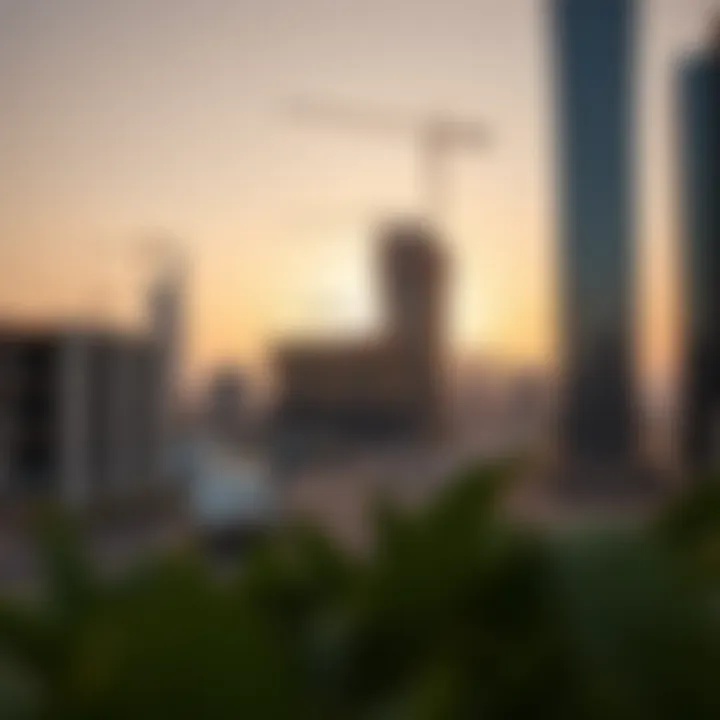 Binghatti Office Project Under Construction Binghatti office project under construction along Sheikh Zayed Road