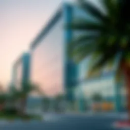 Modern architectural design of Binghatti office building