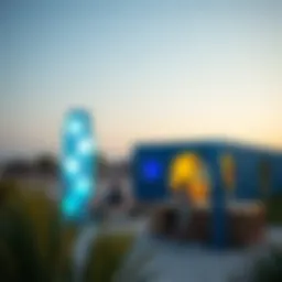 Artistic installation showcasing innovation