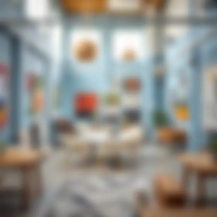 Exploring the Creative Space at Blue Camp Al Quoz Interior of the creative space filled with artwork