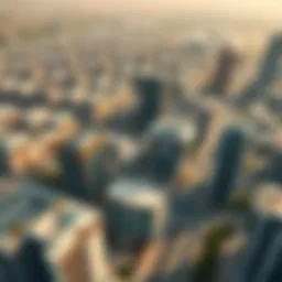 Aerial view of CBD 4 showcasing modern architecture