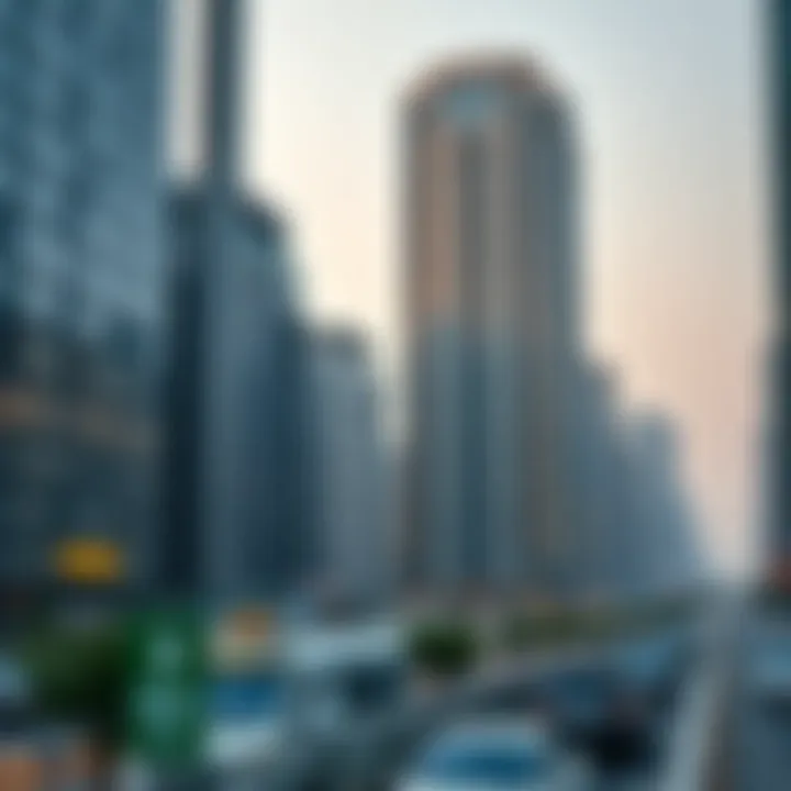 CBD 4's Thriving Business Landscape Business district in CBD 4 with high-rise buildings