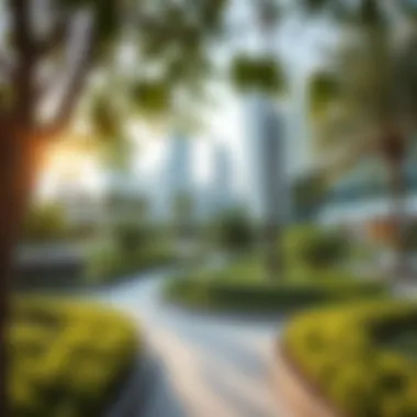 Sustainable Green Areas in CBD 4 Green spaces and parks in CBD 4 promoting urban sustainability