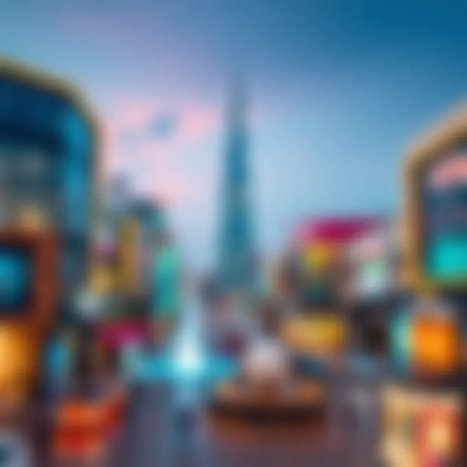 A panoramic view of City Walk Dubai showcasing its modern architecture and vibrant atmosphere