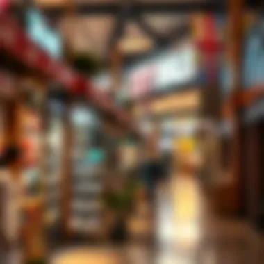 Retail Shopping Scene at City Walk Stalls showcasing various retail shops at City Walk Dubai