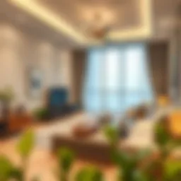 Modern 1 BHK apartment interior in Dubai