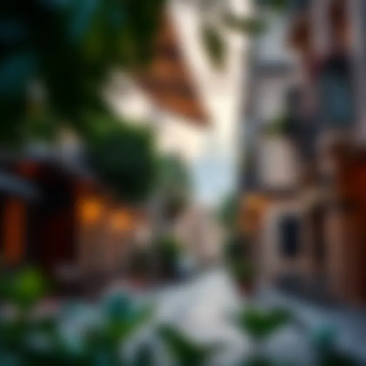 Lively Neighborhood Atmosphere Vibrant neighborhood scene in Dubai