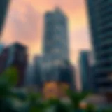 Stunning view of Concord Tower's architectural design