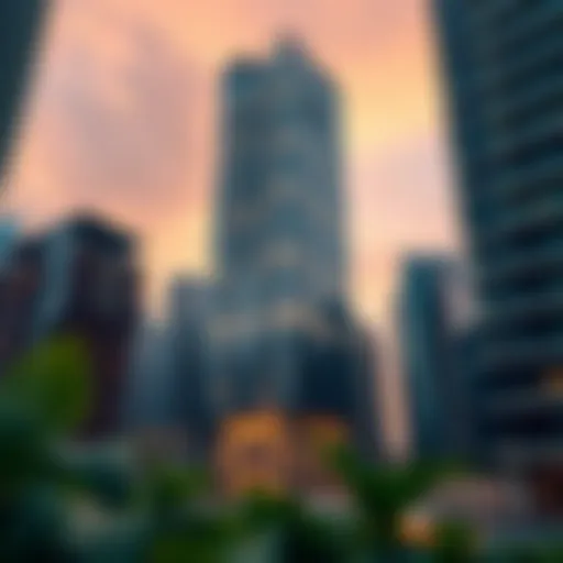 Stunning view of Concord Tower's architectural design
