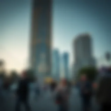 Lively Neighborhood Surrounding Concord Tower Surrounding JLT area showcasing community dynamics
