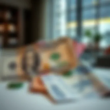 Understanding Currency Exchange in Real Estate Currency exchange concept with US dollars and AED notes