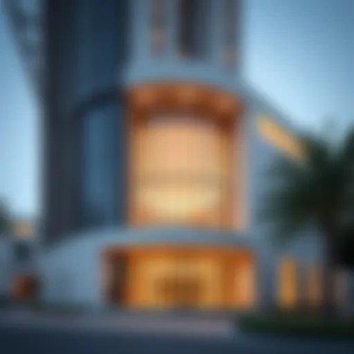 Elegant architectural design of Al Muteena Technic Building