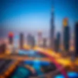 Stunning skyline view of Dubai showcasing iconic architecture