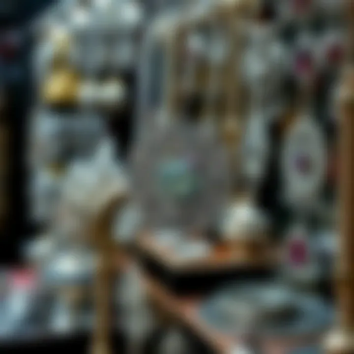 Intricate Silver Jewelry in Dubai Market Intricate silver jewelry displayed in a vibrant Dubai market