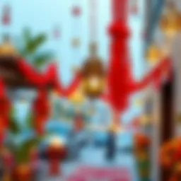 Traditional decorations for Eid in Dubai