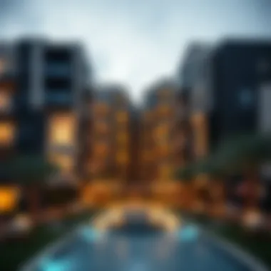 Contemporary Living in Ajman Modern apartment complex in Ajman showcasing contemporary architecture