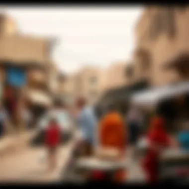 Community Life in Al Khan Vibrant community life in Al Khan with local markets and social spaces