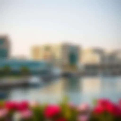 A stunning view of Al Khan waterfront showcasing modern architecture