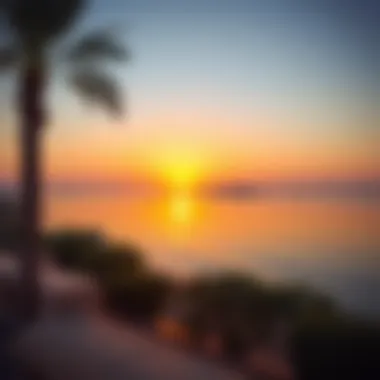 Al Majaz Lake Sunset Stunning view of Al Majaz Lake at sunset