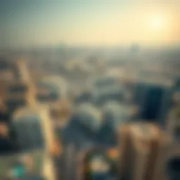 Aerial view of Al Mankhool showcasing its residential and commercial buildings