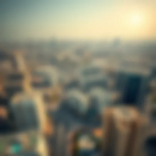 Aerial Perspective of Al Mankhool's Urban Landscape Aerial view of Al Mankhool showcasing its residential and commercial buildings