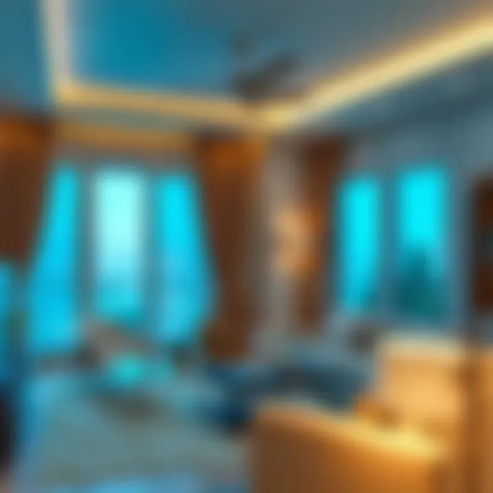 Inside a Modern Apartment in Al Mankhool Luxurious apartment interior in Al Mankhool highlighting modern design