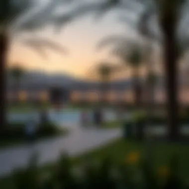 Community Park in المرابع العربية Community park in المرابع العربية with families enjoying recreational activities