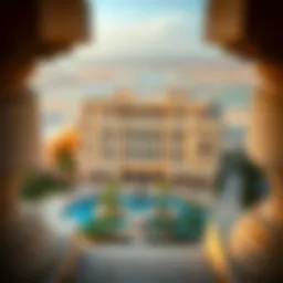 Aerial view of Al Maya Dip II showcasing its architectural beauty