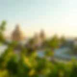 A stunning view of Al Shaab Village showcasing its architectural beauty