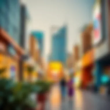Vibrant Commercial Offerings at الواحة سنتر Commercial area highlighting diverse retail offerings