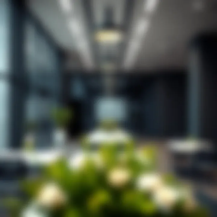 Inside the Al Zarooni Business Center highlighting collaborative workspace facilities