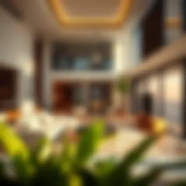 Inside a Contemporary Dubai Villa Interior of a stylish villa highlighting contemporary design elements