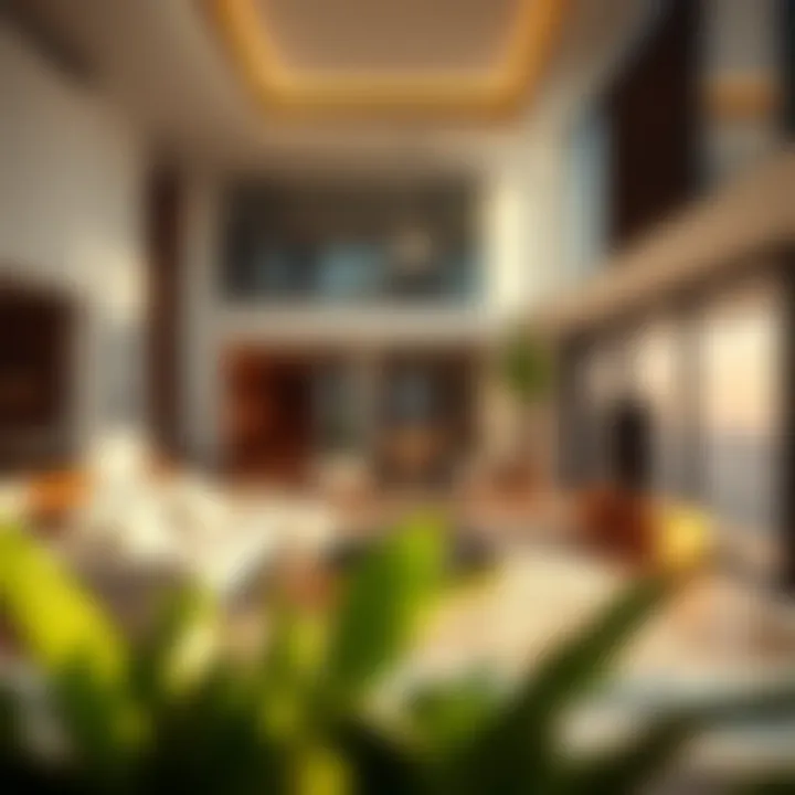 Inside a Contemporary Dubai Villa Interior of a stylish villa highlighting contemporary design elements