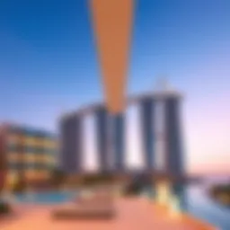 Stunning skyline view of Avani Palm View showcasing its architectural design