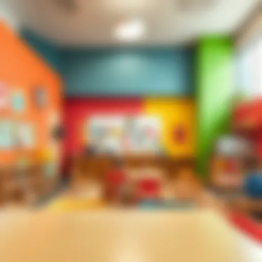 Colorful classroom environment fostering creativity
