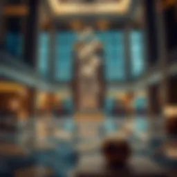 Luxurious hotel lobby in Business Bay