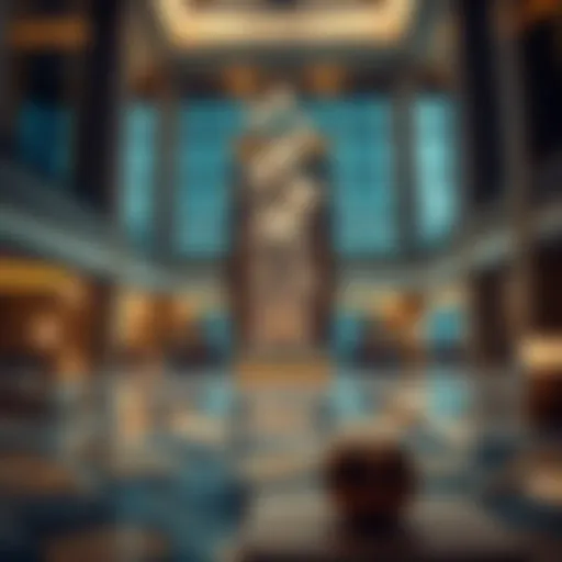 Luxurious hotel lobby in Business Bay