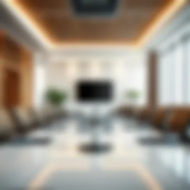 Modern conference room equipped for business meetings
