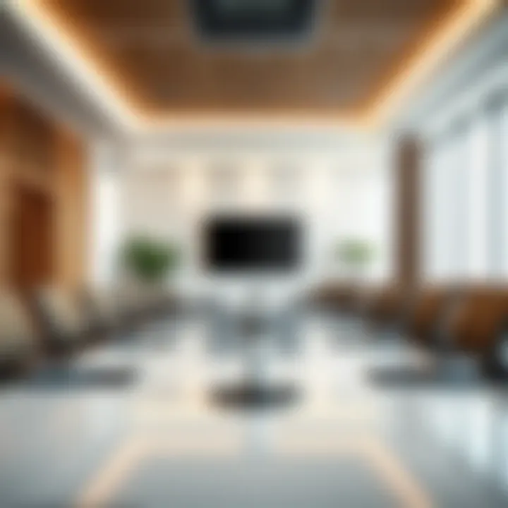 Modern conference room equipped for business meetings