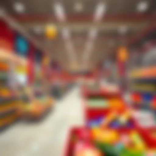 Vibrant interior of Carrefour showcasing diverse product selection