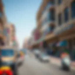 Vibrant street view showcasing the essence of Al Nahda