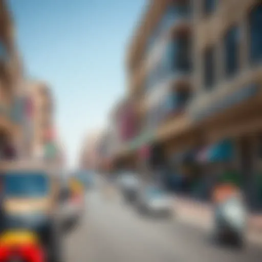 Vibrant street view showcasing the essence of Al Nahda