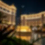 Stunning view of Fontaine Dubai illuminated at night