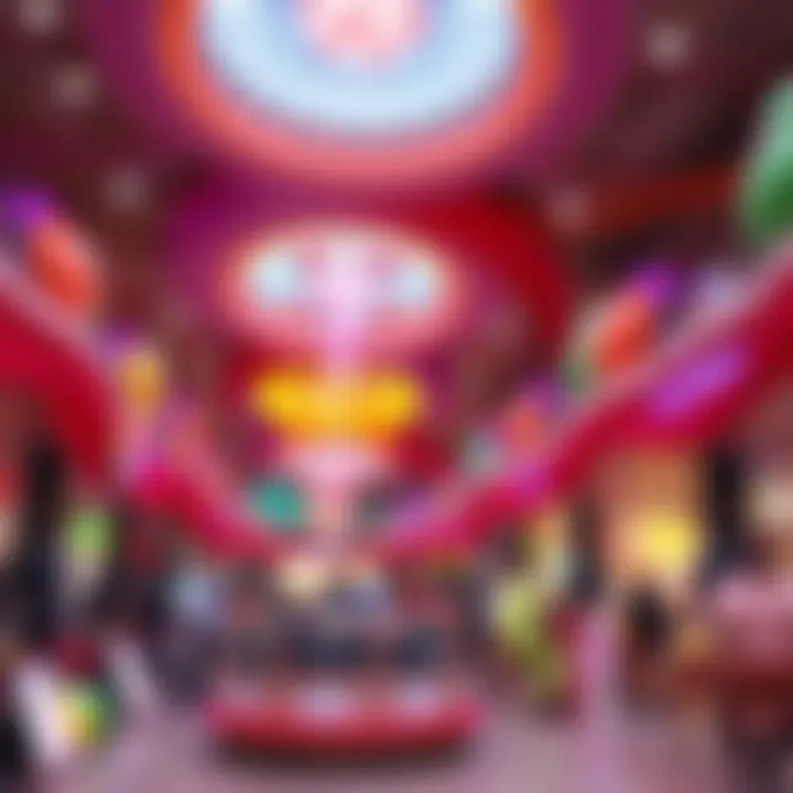 Vibrant Entertainment Options at Magic Planet Interior of Magic Planet with vibrant attractions and entertainment options