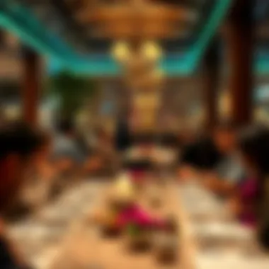 Dining Delight: Enjoying Malabar's Atmosphere Diners enjoying their experience at Malabar Restaurant