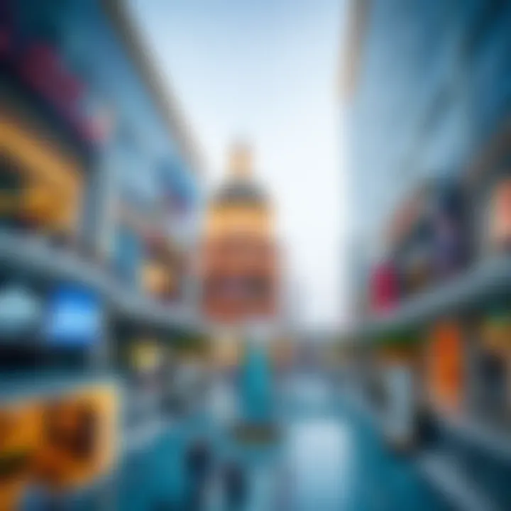 The Grandeur of Dubai Mall A stunning view of the Dubai Mall showcasing its grandeur